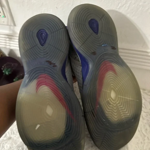 NIKE Men Gray Pink Breast‎ Cancer ZOOM RIZE Hightop Sneakers Tennis Shoes 10.5 - Picture 9 of 9